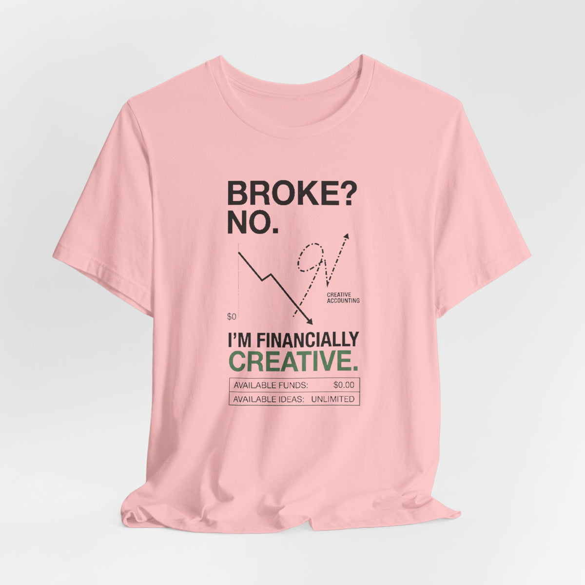 Broke? No, I’m Financially Creative – Unisex Graphic Tee