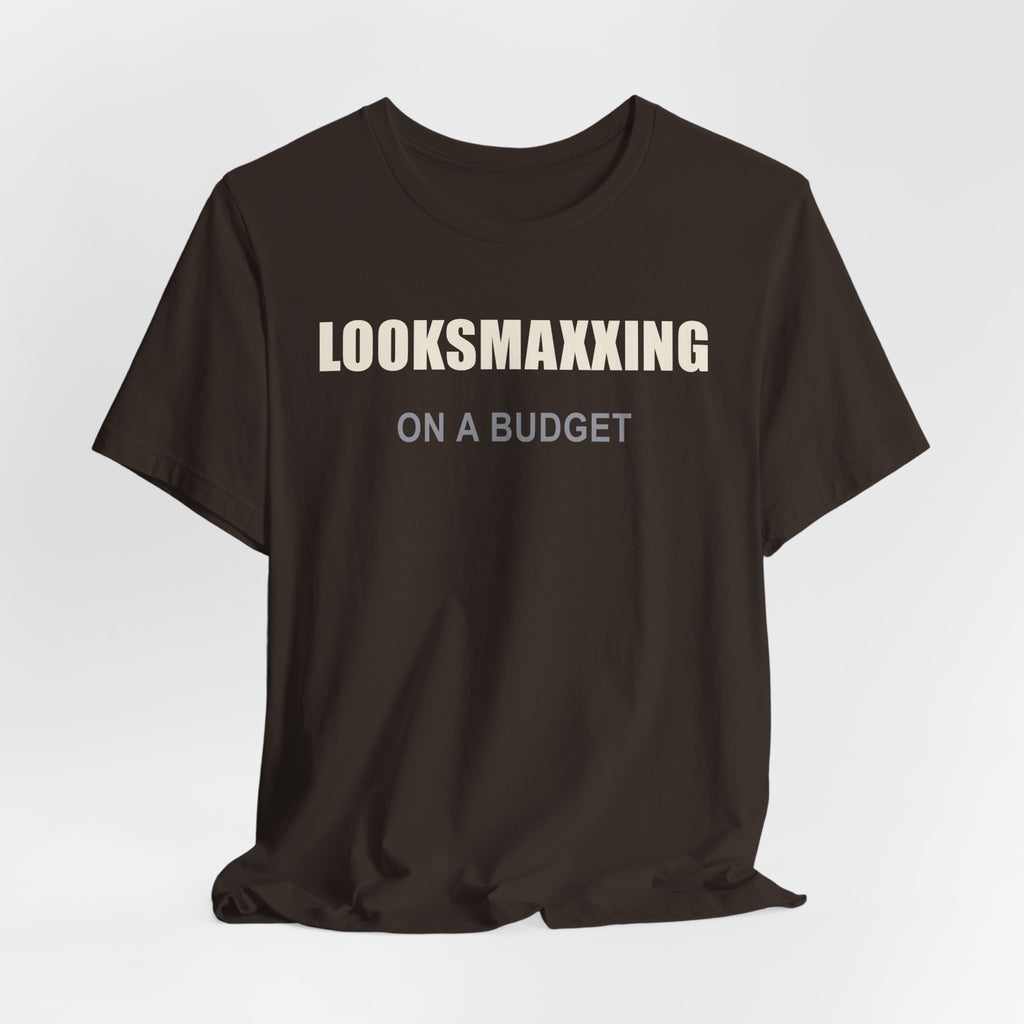 Looksmaxxing on a Budget – Unisex Graphic Tee